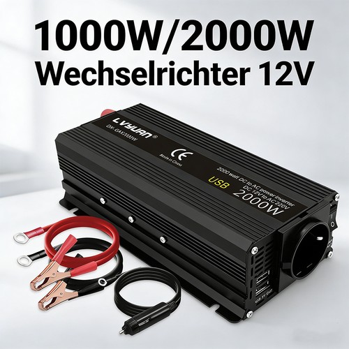 1000w 2000w wechselrichter 12v - 2000w,